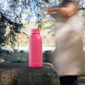 Quokka Solid roostevabast terasest termospudel, 510 ml, Raspberry Pink