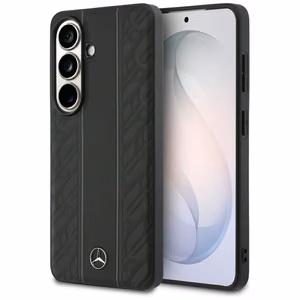 Mercedes Laurel Leaves Vertical Stripes MagSafe Ümbris for Samsung Galaxy S26 - must