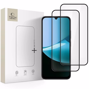 Tech-Protect Glass Fit+ 2-pack karastatud klaas jaoks Xiaomi Redmi 15C 173 mm / Poco C85 173 mm - must