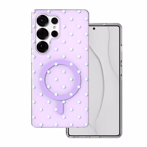 Bubble Dots Mag чехол для Samsung S25 Ultra, фиолетовый