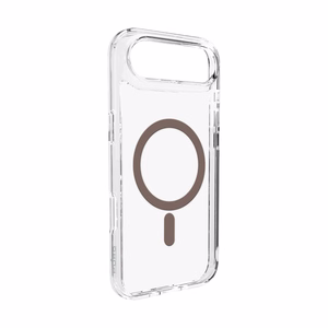 Puro Lite Mag TPU+PC Ümbris Compatible with MagSafe jaoks iPhone 17 Air - Läbipaistev with Brown Ring