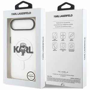 Karl Lagerfeld IML Karl Sketch Logo MagSafe Ümbris jaoks iPhone 17 Air - Läbipaistev
