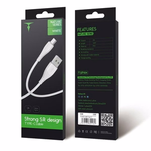 CABLE T-PHOX NATURE TYPE-C WHITE 1.2M 3A
