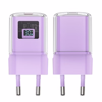 Acefast A53 PD 30W GaN USB-C Laadija with display - purple