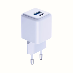Valge 3mk Hyper GaN võrgulaadija, 20 W, QC4+/PD/PPS, USB 1A1C, EL