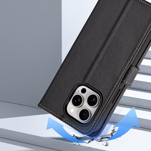 Dux Ducis Lawa Leather Ümbris jaoks iPhone 15 Pro - Must