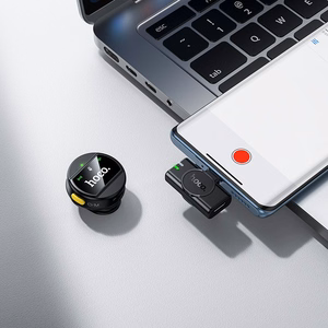 Juhtmevaba mikrofon USB C Hoco L21 must