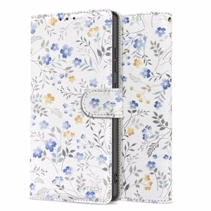 Tech-Protect Wallet Ümbris jaoks Samsung Galaxy A56 5G - Valge Daisies
