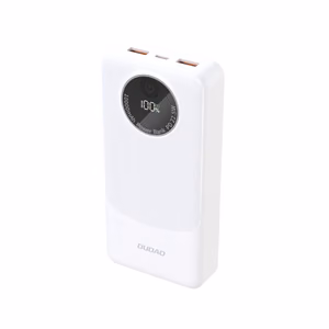 Dudao K12Pro 22.5W PD 20000mAh USB-A, USB-C valge akupank