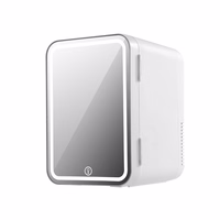 XO mini autokülmik CZ015 valge peegel LED-iga