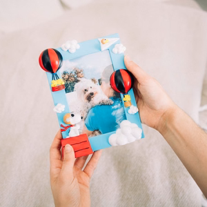 Snoopy 3D-pildiraam 10 × 15 cm fotole