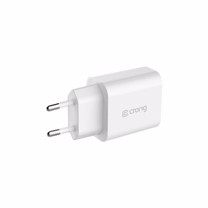Crong USB-C Travel Charger 20 W PD seinalaadija, valge
