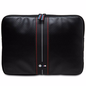 BMW Carbon & punane Stripe ümbris jaoks a 16" laptop - must