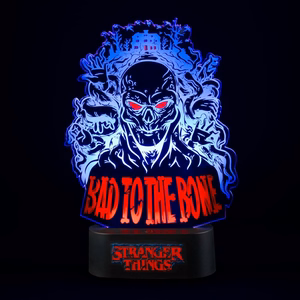 Stranger Things Bad To The Bone LED-öövalgusti, 16 × 24 cm