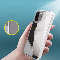 S-Case Paindlik kate TPU ümbris Huawei P40 Lite E mustale