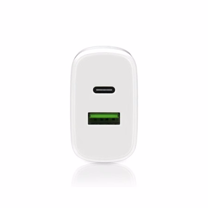 Laadija 1 x USB Quick Charge 3.0, 1 x USB-C PD PPS 25W valge