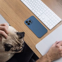 SILICONE MAG ÜMBRIS compatible with MagSafe jaoks SAMSUNG S25 sinine