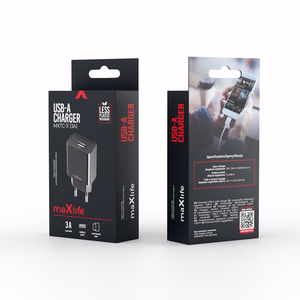 Maxlife MXTC-11 laadija 1x USB-A 3A must