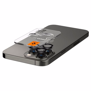 Spigen Glas.tR EZ Fit Optik kaamerakaitse iPhone 14 Pro / Pro Max / 15 Pro / Pro Max / 16 Pro / Pro Max 17 Pro / 17 Pro Max - must 2 tk.