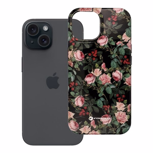 Ümbris jaoks iPhone 15 Forcell F-Protect Mirage compatible with Magsafe Military Drop-Test rose drama