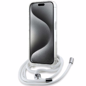 Karl Lagerfeld Crossbody IML Karl Head MagSafe ümbris jaoks iPhone 15 Pro - läbipaistev