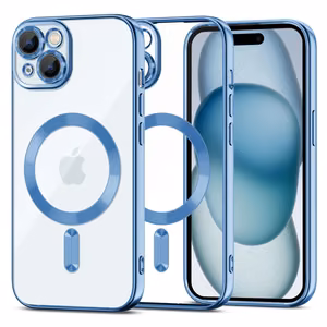 Tech-Protect MagShine Line MagSafe ümbris jaoks iPhone 15 - sinine