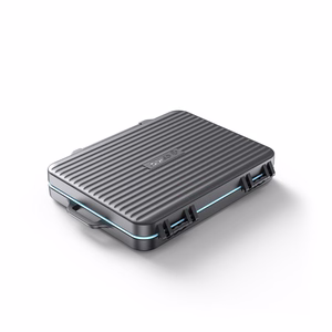 Orico PHCD Case for Memory Cards and Data Media Black 2.5" SSD 2.5" HDD M.2 SSD SD Micro SD CompactFlash Card Readers - Black