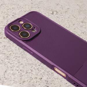 Simple Carbon чехол iPhone 17 Pro 6,3" фиолетовый