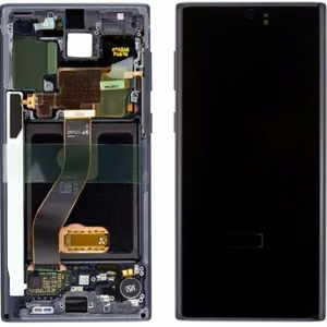 LCD ekraan Samsung N970F Note 10 puuteekraani ja raamiga must originaal (kasutatud Grade C)