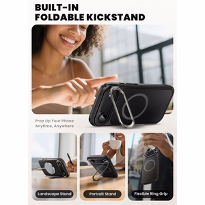 Supcase IBLSN Ares Flip Mag MagSafe Ümbris jaoks iPhone 17 Air - Must