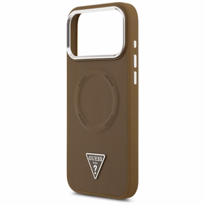 Guess Triangle Logo MagSafe ümbris jaoks iPhone 17 Pro - brown