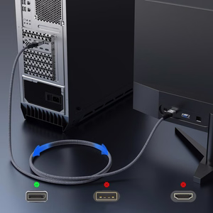 Wozinsky WPS-16AYL1S DisplayPort 2.1 Kaabel 80Gb/s 16K@60Hz 8K@120Hz 4K@240Hz HDR HDCP DSC 1m - must