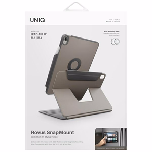 Uniq Rovus Snapmount Magnetic 360 Rotating Detachable ümbris jaoks iPad Air 11" 2024 / 2025 / iPad Air 10.9" 2020 / 2022 - hall