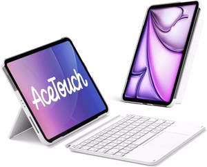 Inateck KB04122 AceTouch klaviatuuriga ümbris seadmele iPad 10.9–11", valge