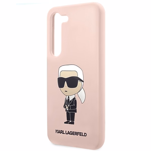 Karl Lagerfeld KLHCS23MSNIKBCP S23+ S916 жёсткий чехол розовый/розовый Silicone Ikonik