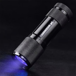Wozinsky WLD-9L IP65 UV Flashlight for Trace Detection - Black