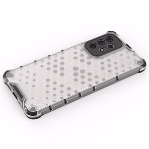 Honeycomb ümbris soomustatud kate koos geelraamiga Samsung Galaxy A73 mustale
