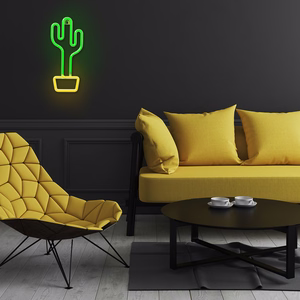 Neon LED Light CACTUS oranž roheline Bat + USB FLNE02 Forever Light