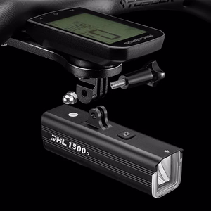 Rockbros RHL1500 eesmine jalgrattatuli 5000mAh 1500lm IPX6 - must