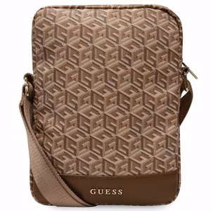 Guess сумка GUTB10HGCFSEW 10" коричневый/brown GCube Stripe сумка для планшета