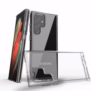Ümbris jaoks Samsung S22 ULTRA Clear Ümbris 2 mm Box läbipaistev