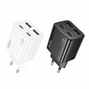 Phone Laadija Hoco 2 x USB C + 2 x USB A QC3.0 PD 3A 20W N55 must