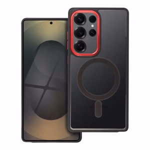 Ümbris "Color Edge Mag Cover" Samsung S942 S26 must / punane