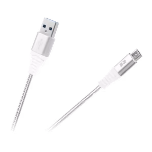 REBEL USB – micro-USB kaabel, 100 cm, valge