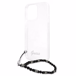 Guess GUHCP13LKPSBK iPhone 13 Pro / 13 6.1" прозрачный жёсткий чехол Black Pearl
