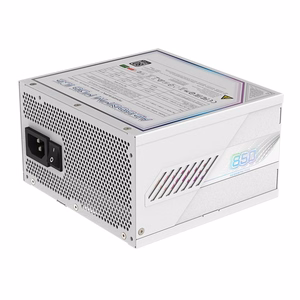GIGABYTE AORUS ELITE P850W ICE toiteplokk - PCIe 5.0, 80 PLUS Platinum, täielikult modulaarne disain, 120mm ventilaator, ATX 3.0 ühilduv, EL pistik