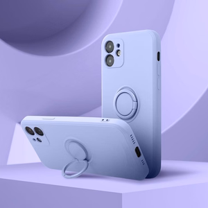 SILICONE RING ümbris jaoks IPHONE 15 Pro lilla