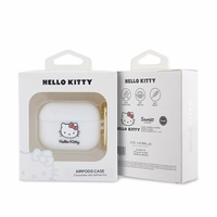 Hello Kitty Silicone 3D Kitty Head ümbris jaoks AirPods Pro - valge