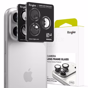 Ringke Camera Raamiga Protector 2-pack jaoks iPhone 17 Pro / 17 Pro Max - Must