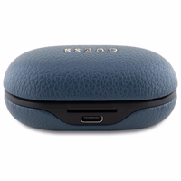 Guess Bluetooth kõrvaklapid GUTWSPGTSPSB TWS + docking station sinine/sinine Grained Classic Logo